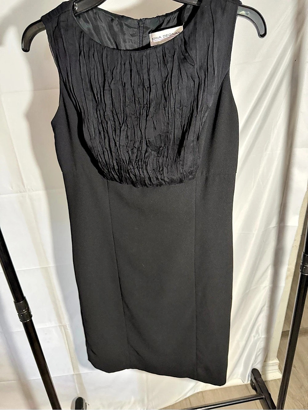 Donna Degnan Black Mini Dress Size 6 Like New
